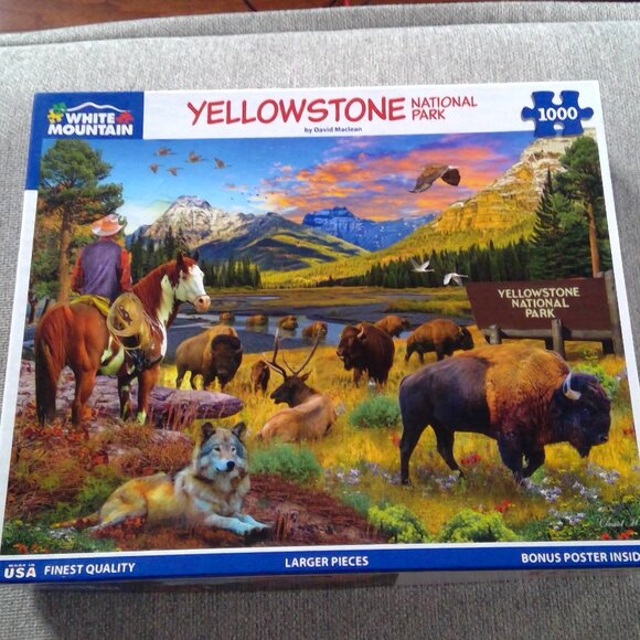 White Mountain: Yellowstone National Park Puzzle 1000 Pieces - Picture 1 of 4